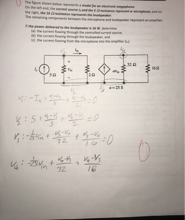 Solved The figure shown below represents a model for an | Chegg.com
