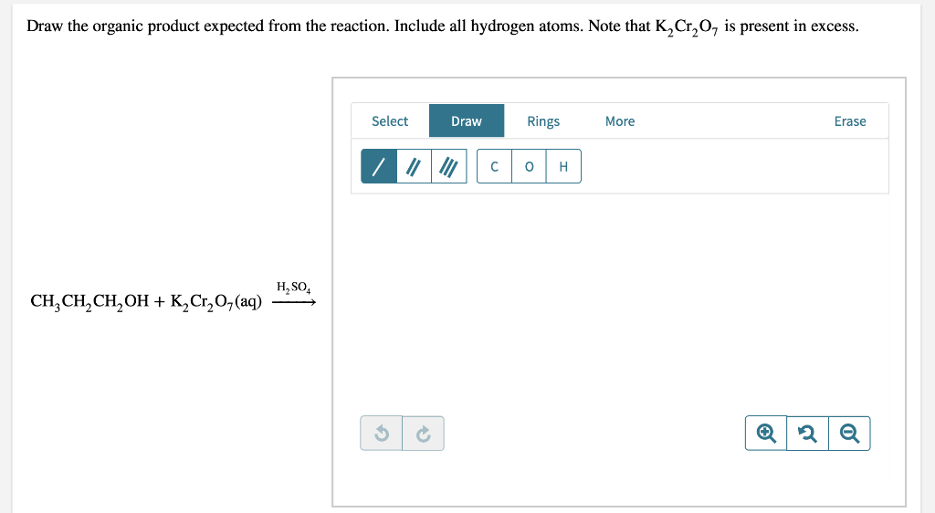 Solved Draw the organic product expected from the reaction.