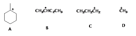 Solved According to the following carbocaations answer the | Chegg.com ...