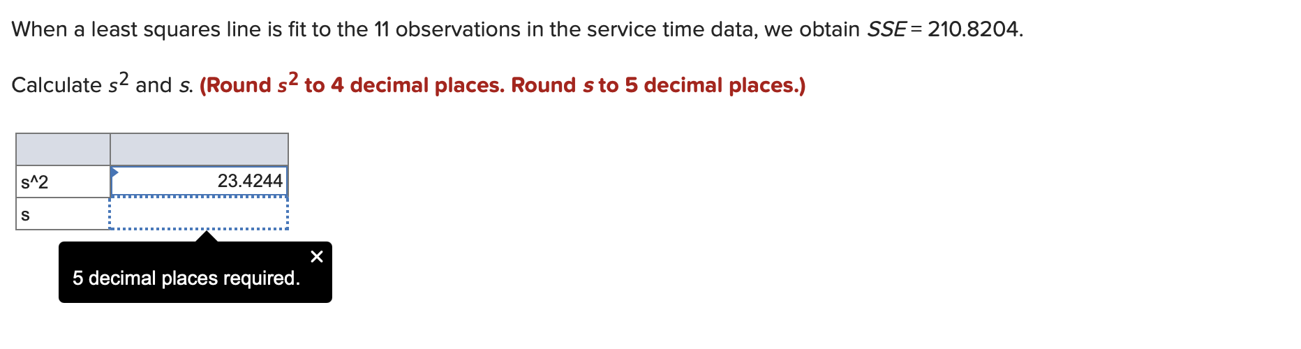 Solved When a least squares line is fit to the 11 | Chegg.com