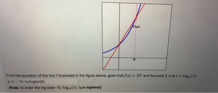 Solved x) Find the equation of the line l illustrated in the | Chegg.com