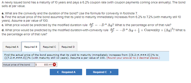 Solved A Newly Issued Bond Has A Maturity Of 10 Years And | Chegg.com