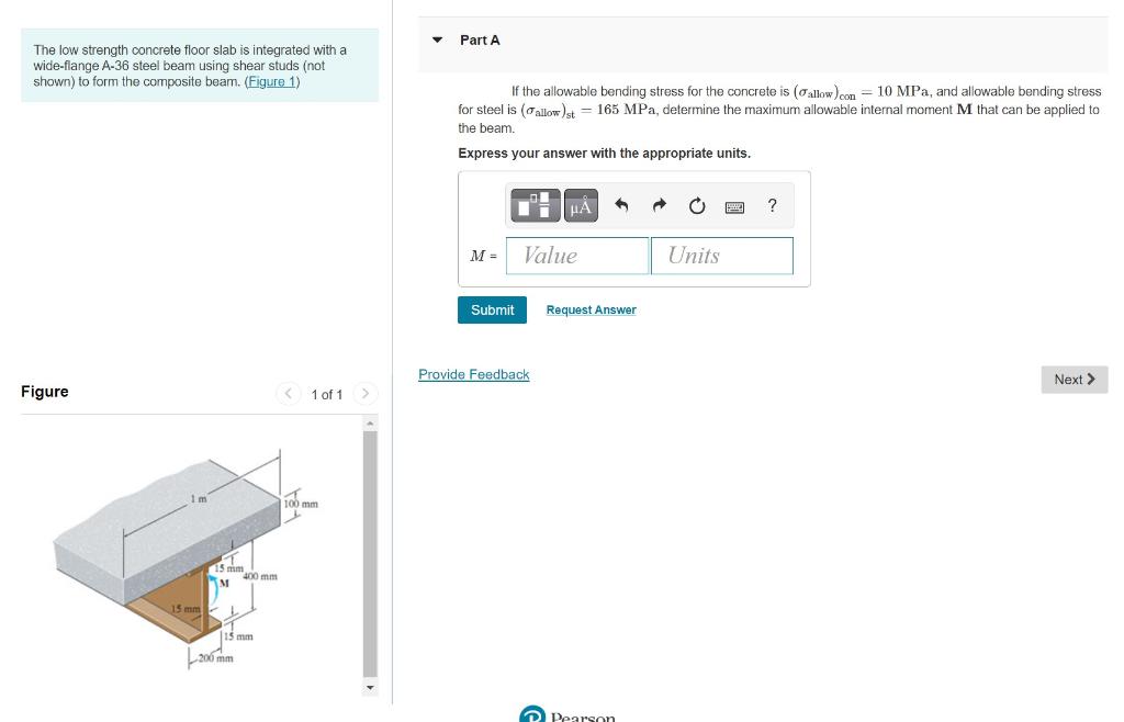 The low strength concrete floor slab is integrated