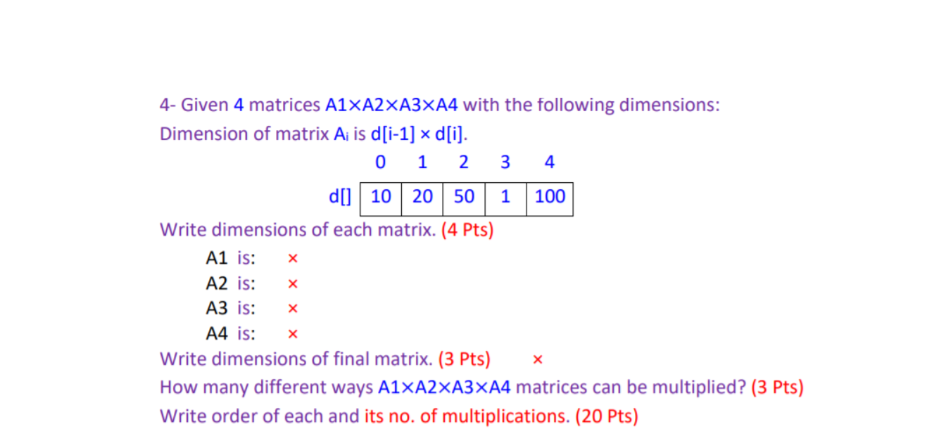 Solved 22323- Given 22323 matrices A22323XA223XA23xA22323 with the following  Chegg.com