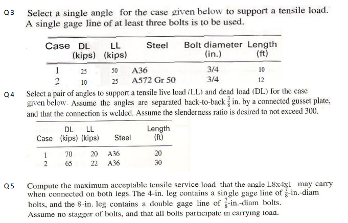 Solved 23 Select a single angle for the case given below to | Chegg.com