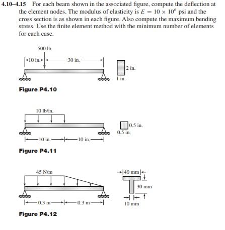 Solved 4.10 4.15 For Each Beam Shown In The Associated | Chegg.com