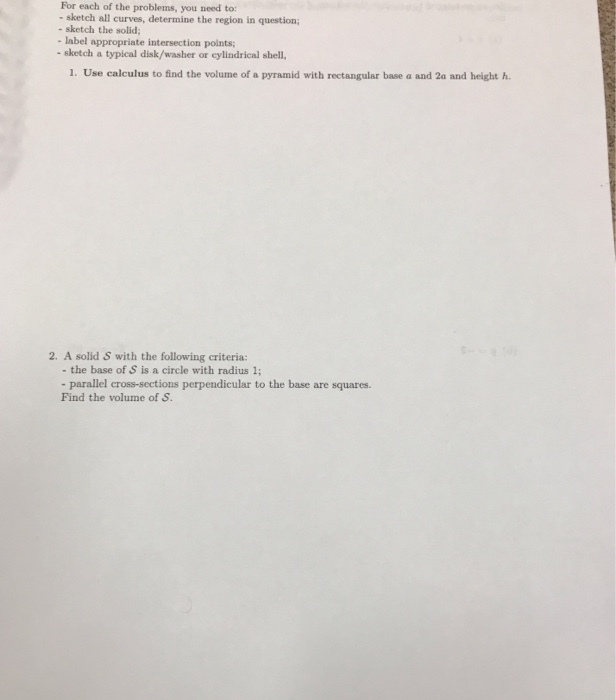 Solved For Each Of The Problems You Need To Sketch All Chegg Solved For Each Of The Problems You Need To Sketch All Chegg