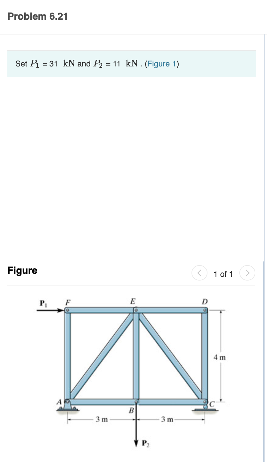 Solved Determine the force in each member of the figure and | Chegg.com
