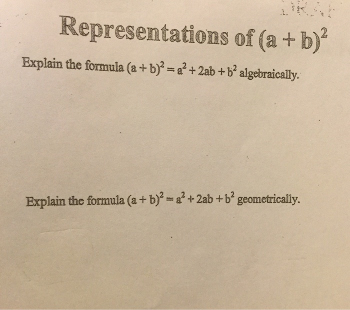 a b 2 ab 2 formula