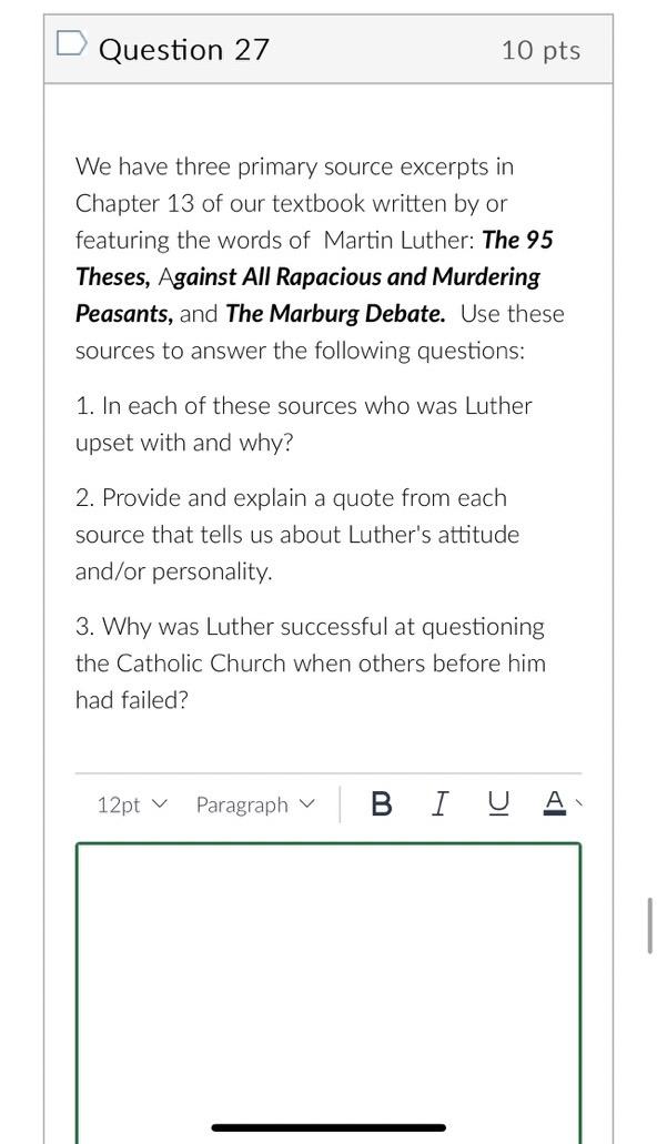 We have three primary source excerpts in Chapter 13 | Chegg.com