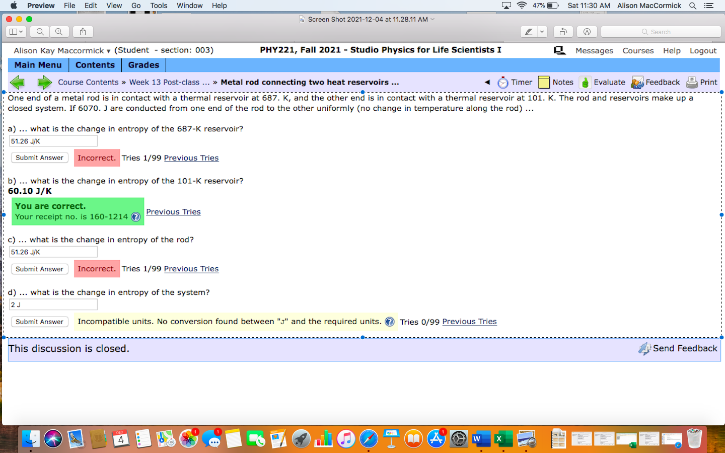 Solved Preview File Edit View Go Tools Window Help 47%0 Sat | Chegg.com