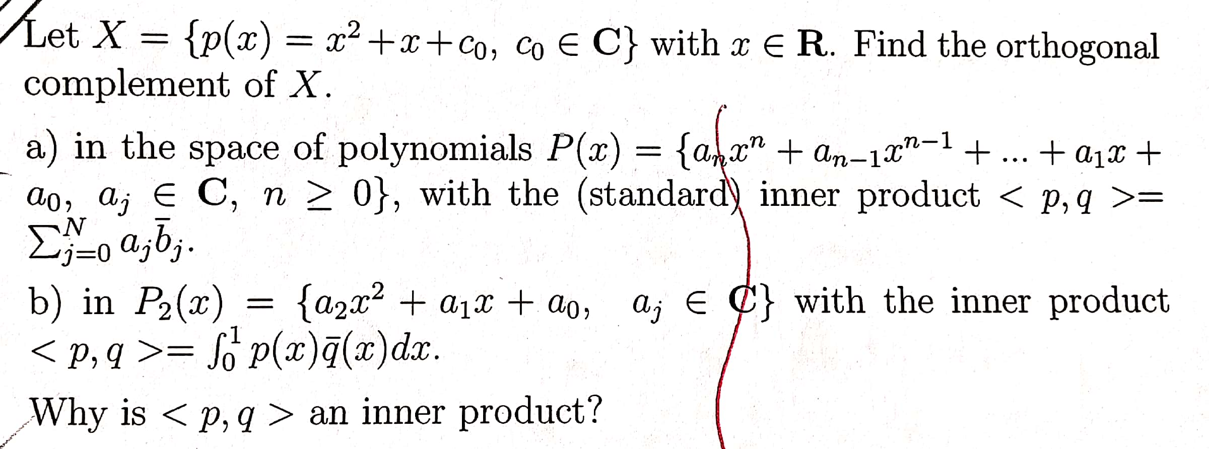 Solved Let X P X 2 X Co Co E C With X E R Find Th Chegg Com