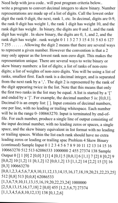 Solved Need help with java code.. will post program criteria | Chegg.com