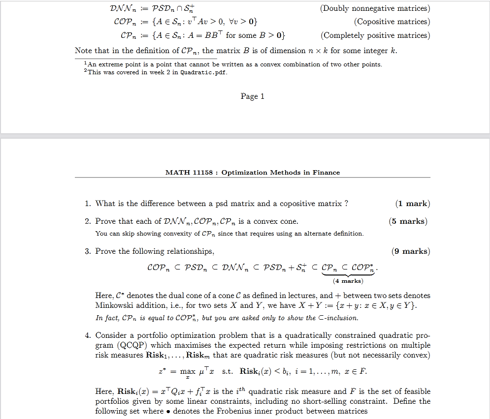 Part I Theoretical Exercises Question 1 Recours Chegg Com