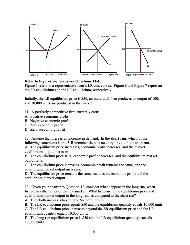 Solved DOLLARS DOLLARS DOLLARS LRMC LRATC SR SUPPLY CURVE XA