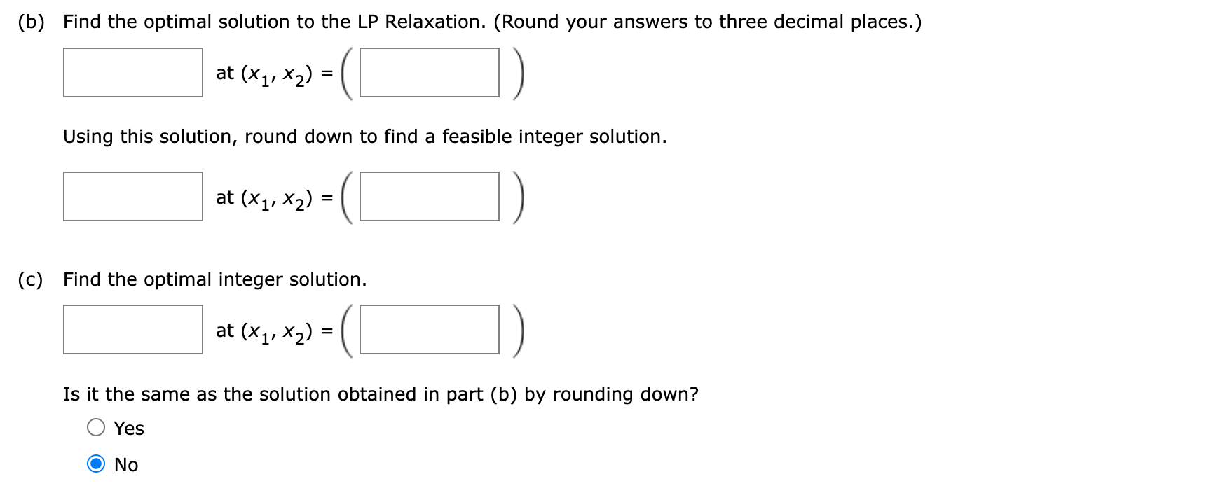 Solved (b) Find The Optimal Solution To The LP Relaxation. | Chegg.com