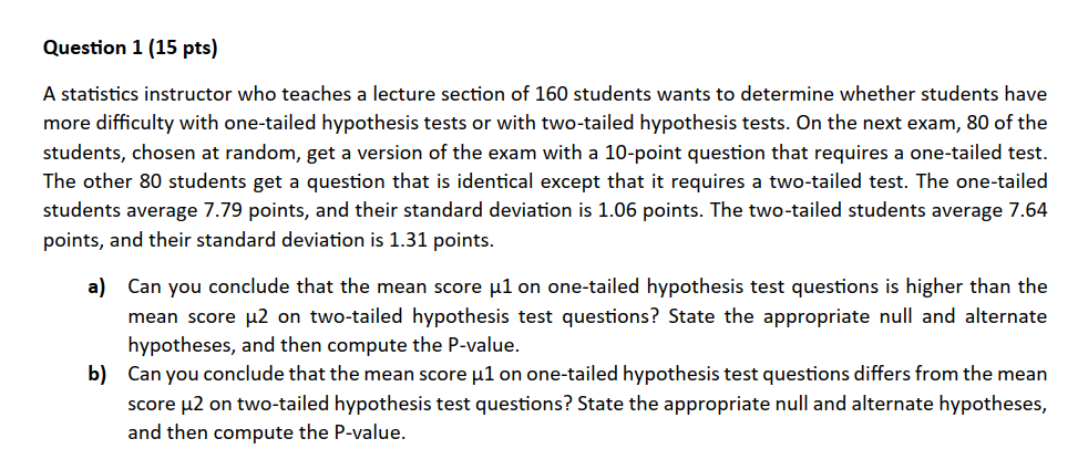Solved Question 1 (15 ﻿pts)-Please do not copy answers from | Chegg.com