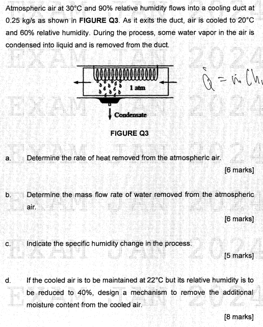 Solved by an EXPERT Atmospheric air at \( 30^{\circ} \mathrm{C} \) ﻿and ...