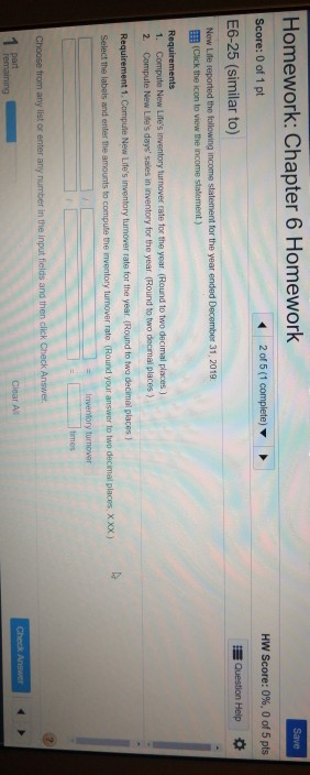Solved Homework: Chapter 6 Homework Save Score: 0 Of 1 Pt 2 | Chegg.com