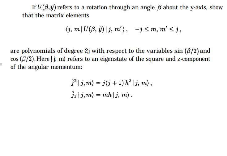 Solved If U Refers To A Rotation Through An Angle Ss Ab Chegg Com