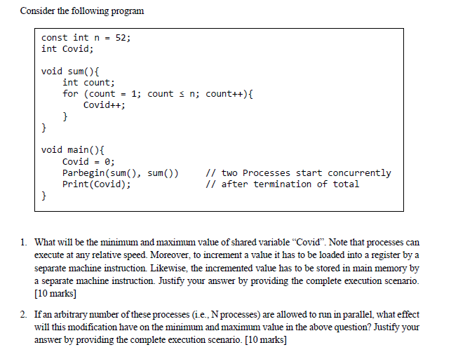 Solved Read the following program carefully and answer | Chegg.com