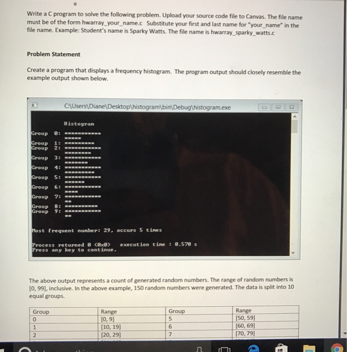 Solved write a c program to solve the following problem. | Chegg.com