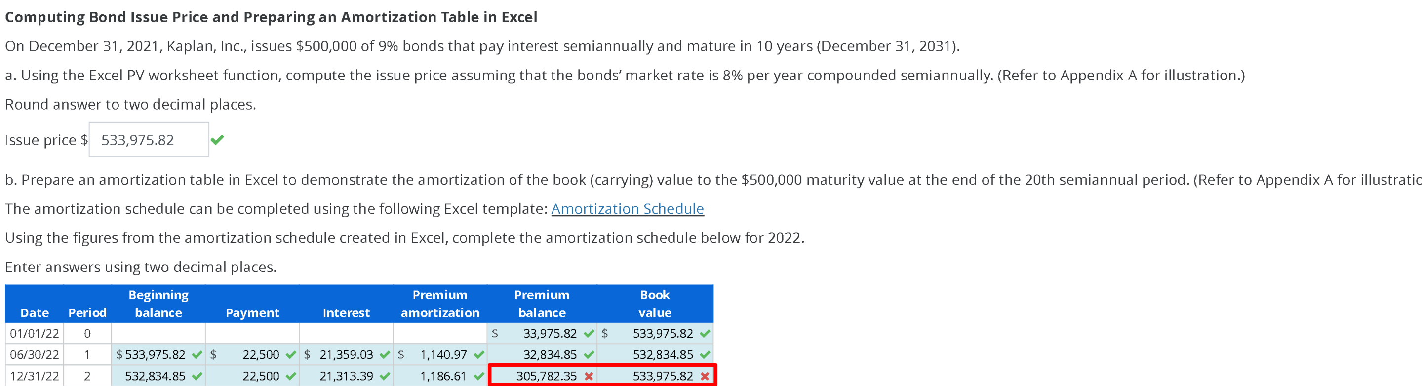 Solved Computing Bond Issue Price and Preparing an | Chegg.com