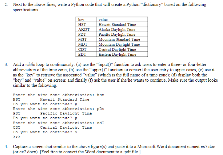 Solved 2. Next to the above lines, write a Python code that | Chegg.com
