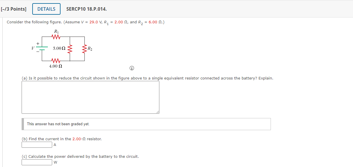 Solved Consider the following figure. (Assume V=29.0 | Chegg.com