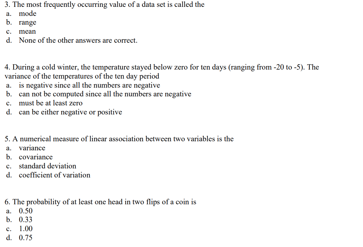 solved-3-the-most-frequently-occurring-value-of-a-data-set-chegg