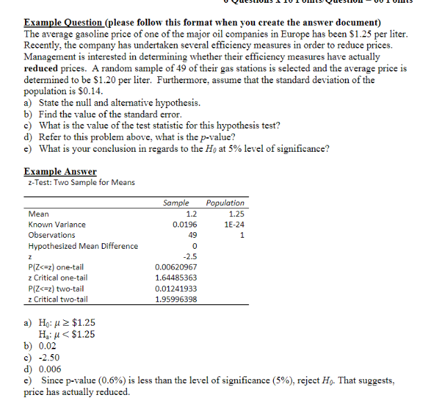 Solved ****Please answer this question in the same format as | Chegg.com