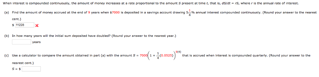 solved-when-interest-is-compounded-continuously-the-amount-chegg