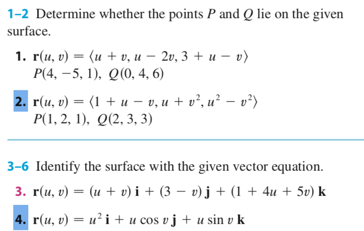 Solved 1 2 Determine Whether The Points P And Q Lie On Th Chegg Com