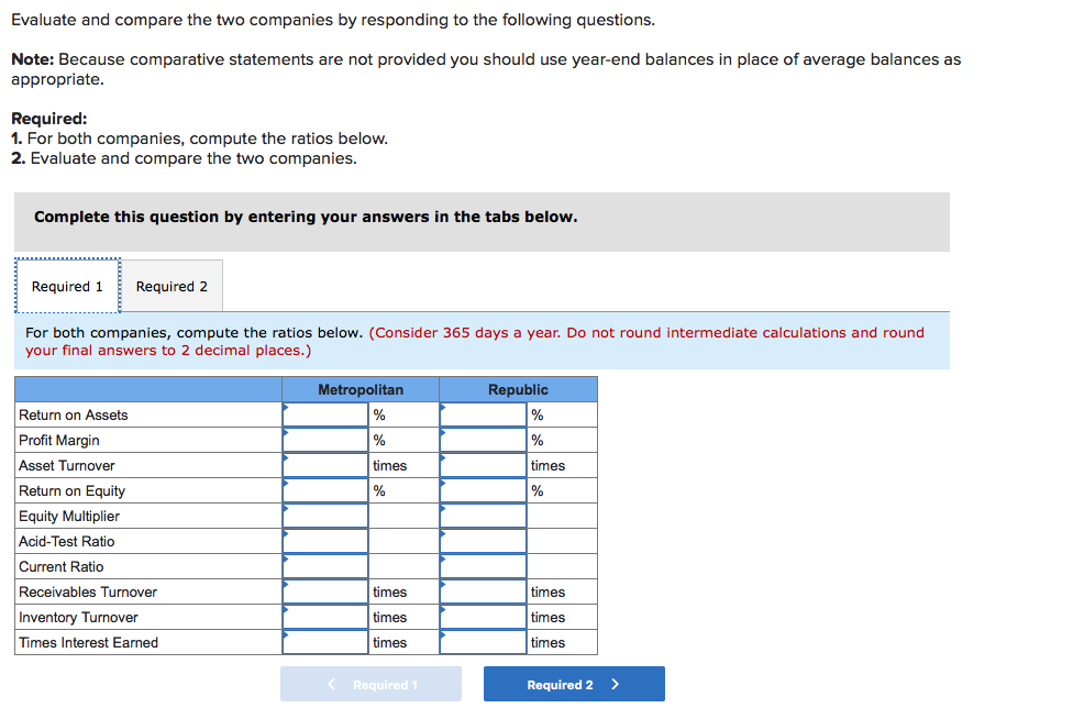Solved Problem 4 15 Algo Compare Two Companies In The Same Chegg