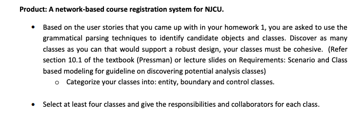 Solved Product: A Network-based Course Registration System | Chegg.com