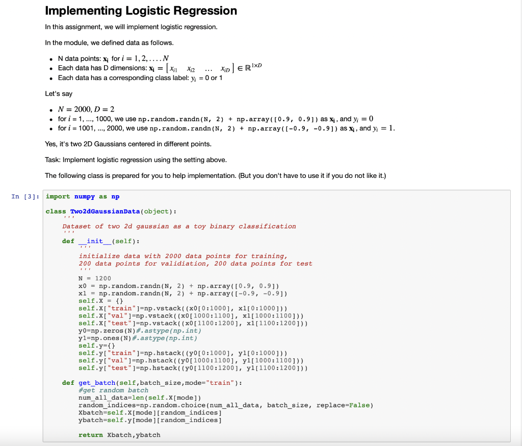 programming assignment logistic regression week 3