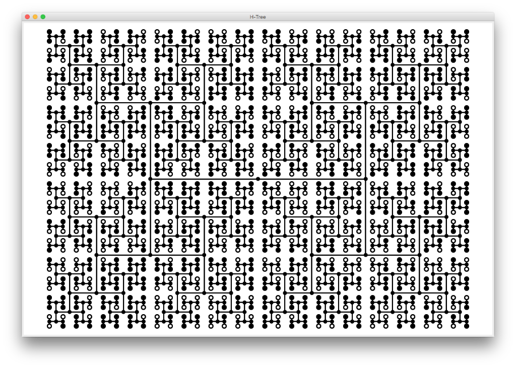 Solved H-TREE This lab is in spirit of the recursive | Chegg.com