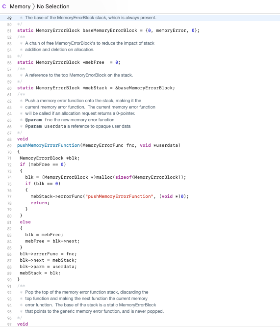 The attached files, Memory.c, Memory.h, and MemLeak.h | Chegg.com