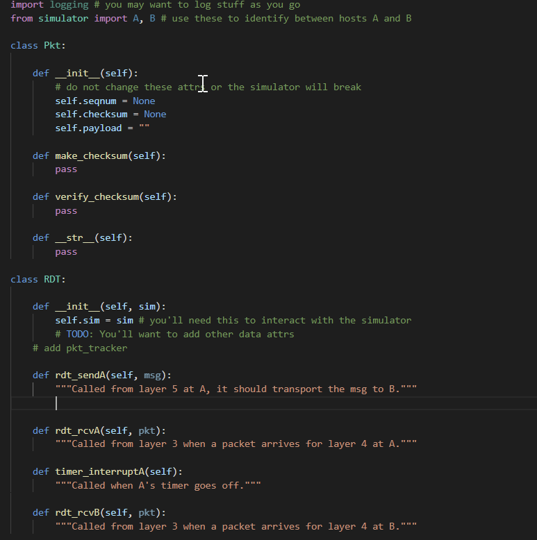 Solved Reliable Data Transport Rdt Protocol The Procedures Chegg Com