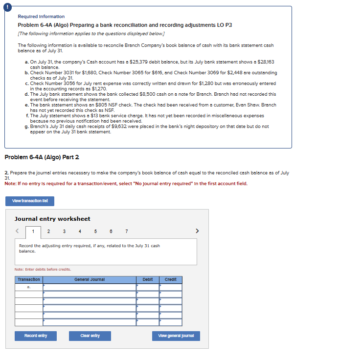 Solved Transaction List For Part B:1. Record The Adjusting | Chegg.com