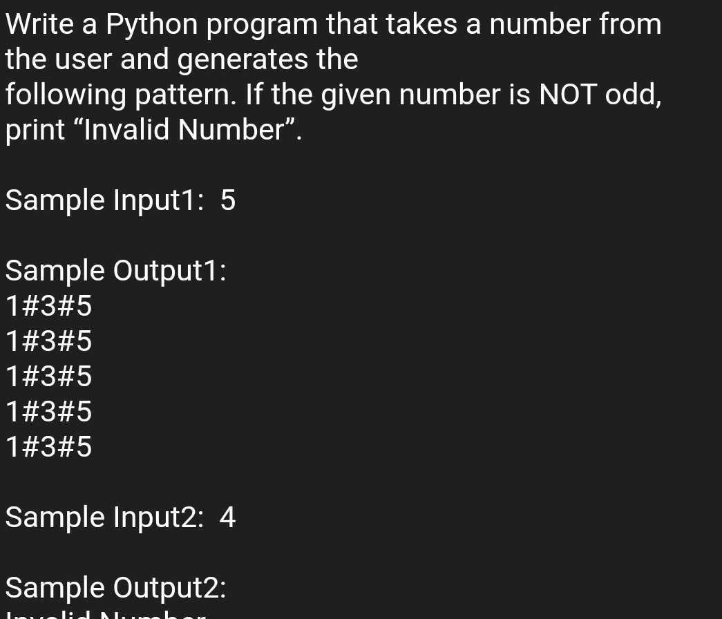 Solved Write a Python program that takes a number from the | Chegg.com