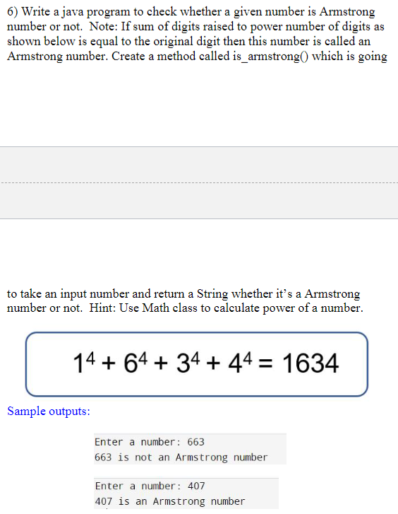 Solved Write a java program to check whether a given number | Chegg.com