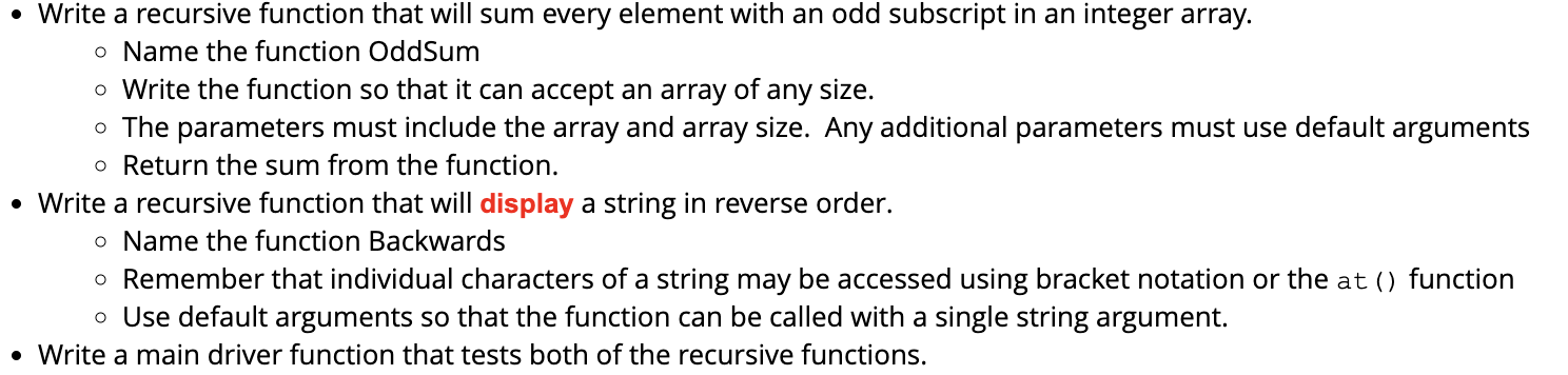Solved These are my instructions for my code, and here is my | Chegg.com