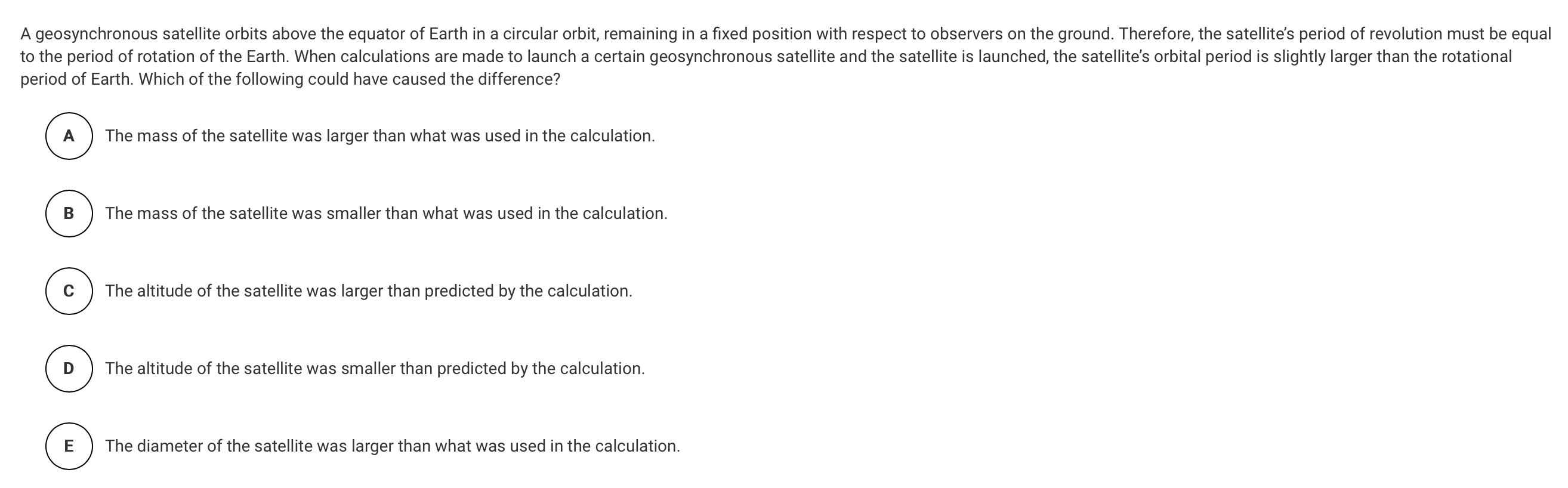 solved-a-geosynchronous-satellite-orbits-above-the-equator-chegg