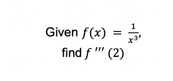 Solved Given The Following Functions Find The Second 5338