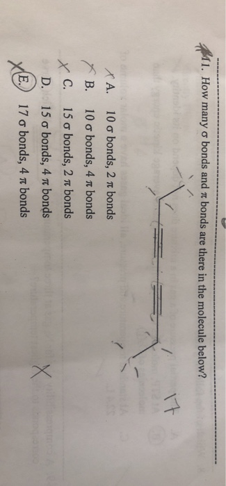 Solved 1. How Many ơ Bonds And Bonds Are There In The | Chegg.com