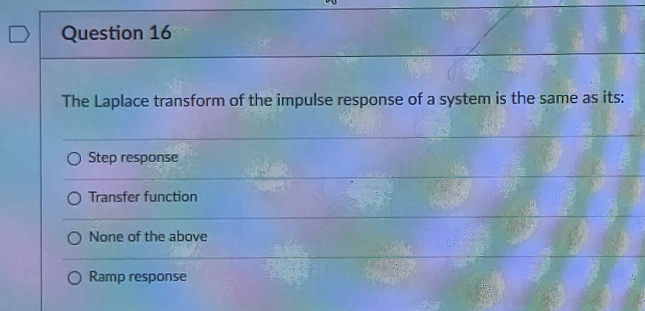 Solved Question 8 1 pts Understanding the step response of a | Chegg.com