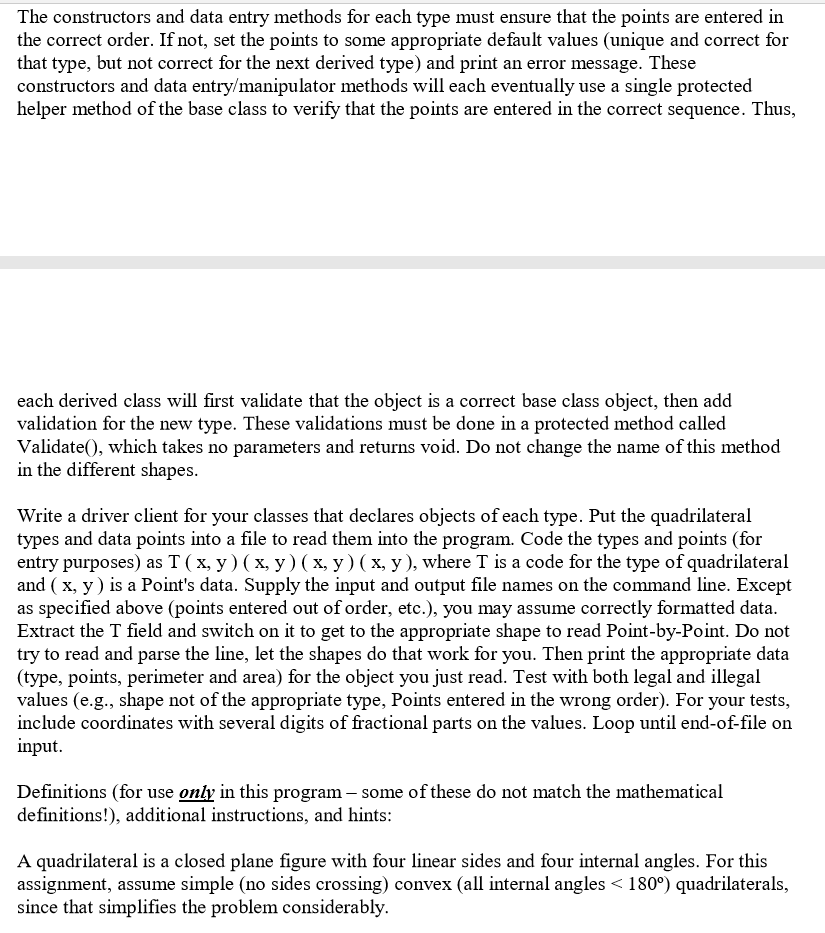 Adapt the class Point class from one of my | Chegg.com