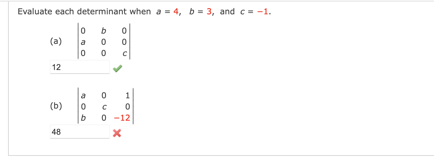 Solved Use either elementary row or column operations, or | Chegg.com