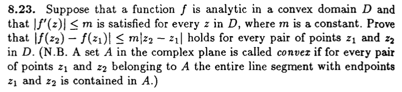 Solved 8.23. ﻿Suppose that a function f ﻿is analytic in a | Chegg.com